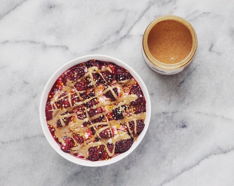 Heart Warming Blackberries and Cream Oatmeal