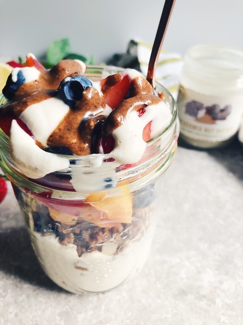 Cashew and Macadamia Lemon Cream Parfait