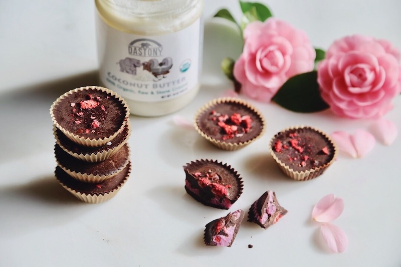 Pink Pitaya and Strawberry Love Cups 