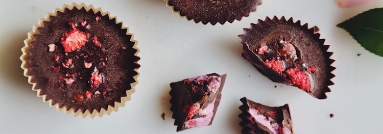Pink Pitaya and Strawberry Love Cups 