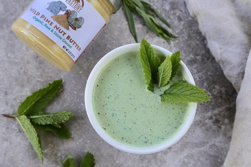 Wild Green Tarragon and Cilantro Pine Nut Dressing