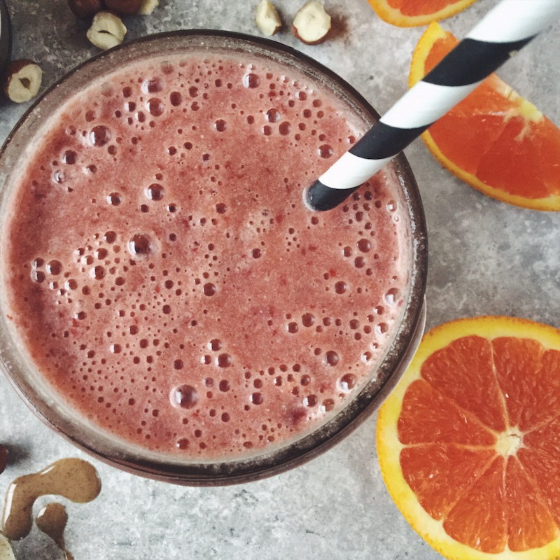 Cherry Hazelnut Citrus Burst Smoothie