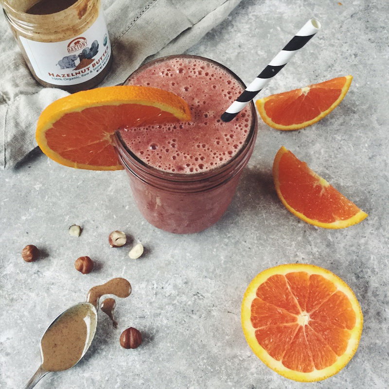 Cherry Hazelnut Citrus Burst Smoothie