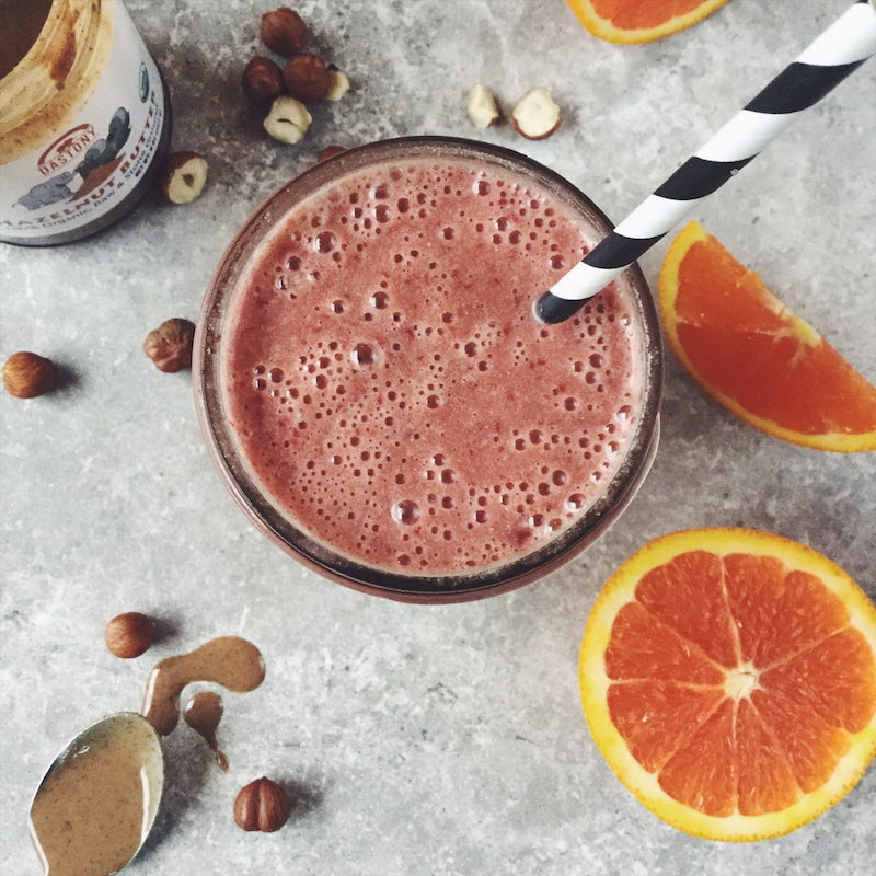Cherry Hazelnut Citrus Burst Smoothie