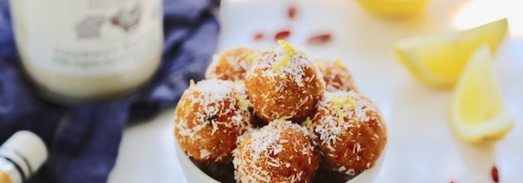 Goji Berry Lemon Coconut Bliss Balls