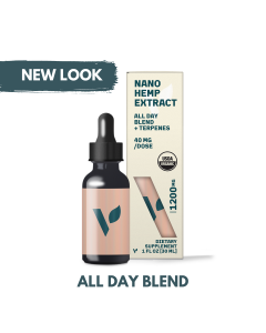 Nano Hemp Extract 1200mg - All Day Blend + Terpenes 