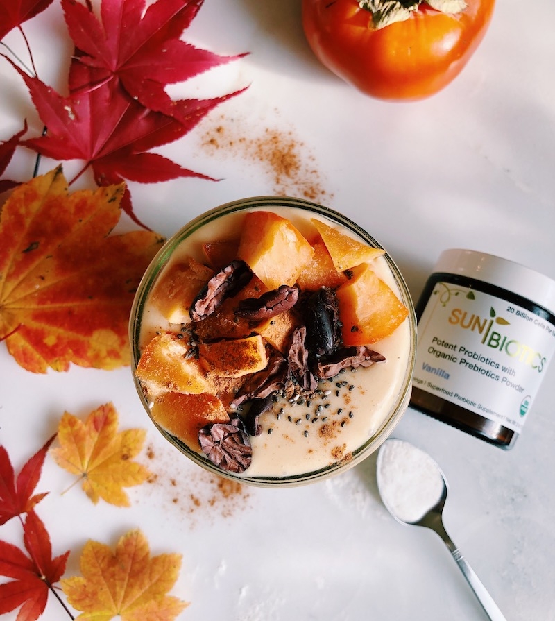 Gut Healthy Persimmon Coconut Eggnog Shake