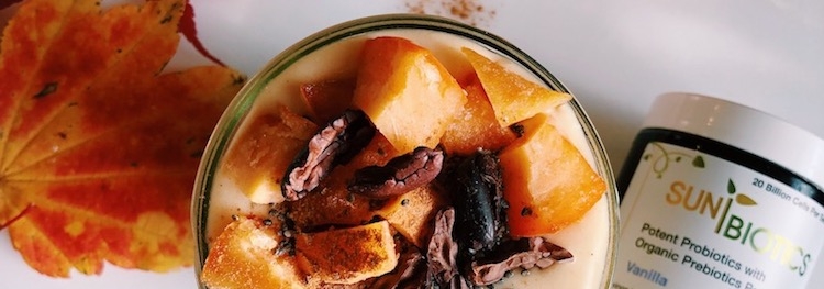 Gut Healthy Persimmon Coconut Eggnog Shake