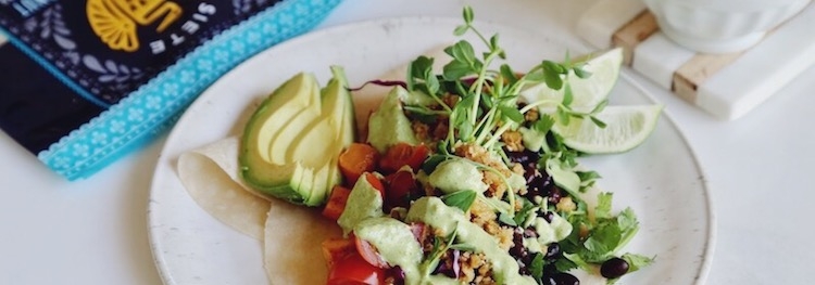The Ultimate Plant Based Tacos with Tangy-Sweet Cilantro Tahini Lime Sauce
