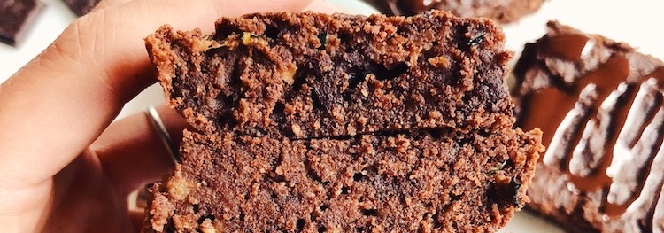 Raw Vegan Paleo Zucchini Brownies 