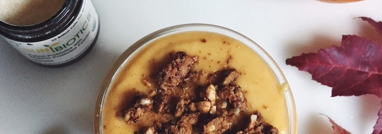 Tummy-Loving Probiotic-Infused Butternut Pumpkin Pie Shake