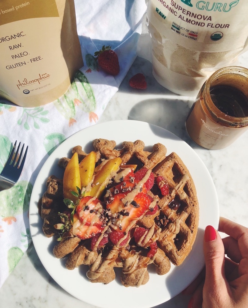 Gluten-Free Chocolate Superfood Waffles 