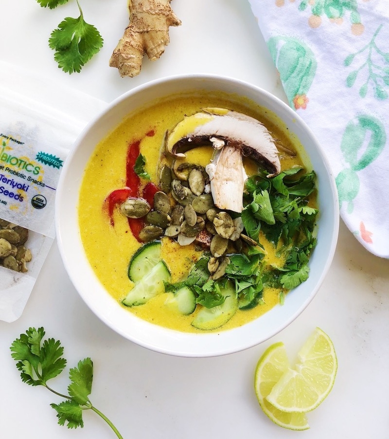 Vibrant Raw Thai Coconut Soup
